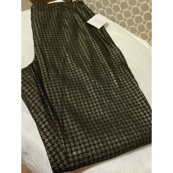 Time and Tru Women’s Size 14 Gold & Black Millennium Side Zip Skinny Pants - Picture 5 of 10